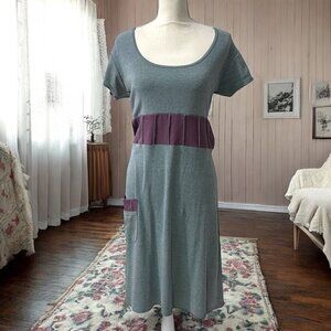 Laura Hlavac Artisty Cottage Loungewear Minimalist Midi Napping Dress Size L